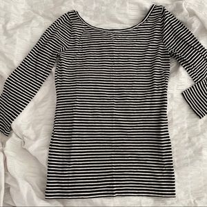 J. Crew boatneck striped 3/4 sleeve